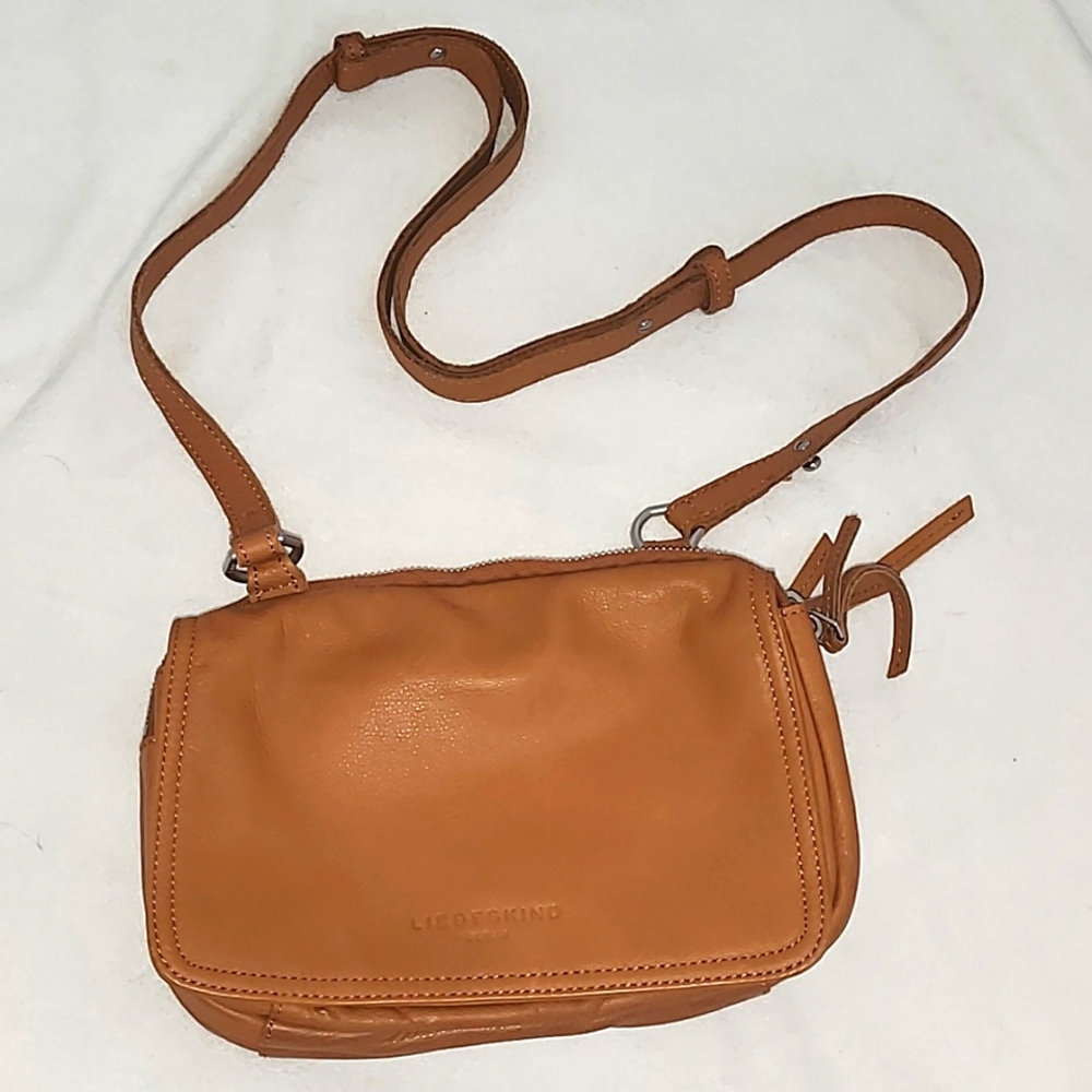 Liebeskind leather shoulder bag with adjustable strap